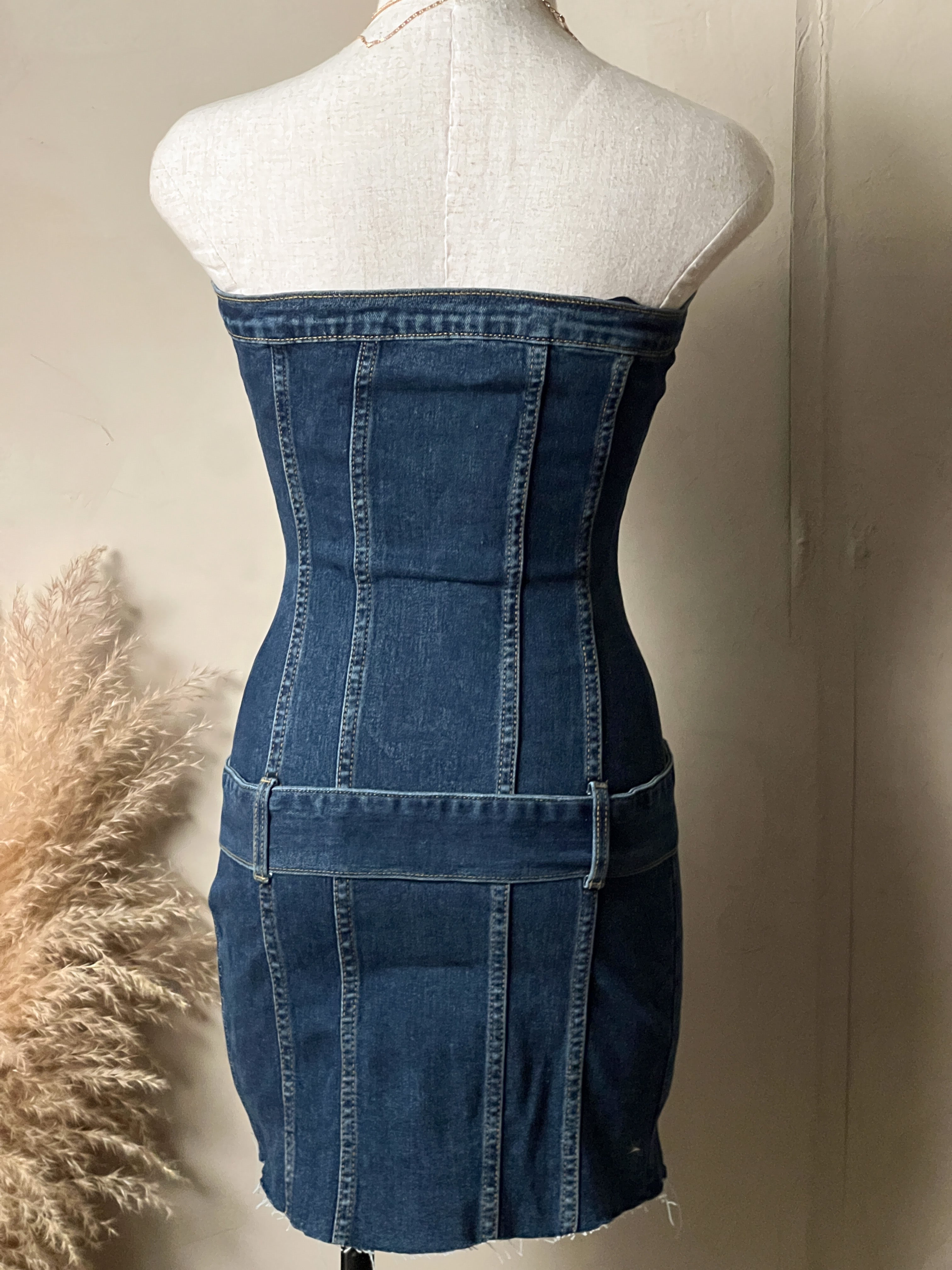 Demi Denim Belt Dress